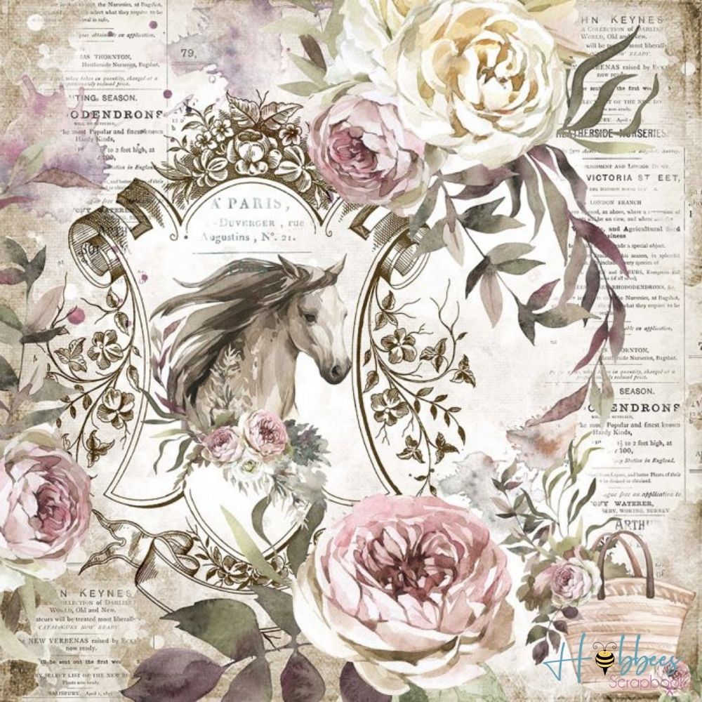 Double-Sided Paper Pad Belle Countryside / Bloc de Papel 12 pulg  Crafter&