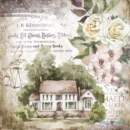 Double-Sided Paper Pad Belle Countryside / Bloc de Papel 12 pulg  Crafter&