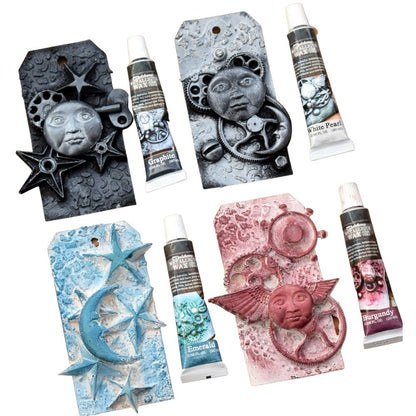 Finnabair Art Alchemy Metallique Wax Burgundy / Pintura en Cera Metálica Burgundy Pintura y Medios Mixtos Prima Marketing