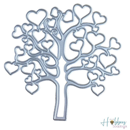 Suaje de Árbol con Corazones Dados de Corte / Suajes / Troqueles Hobbees