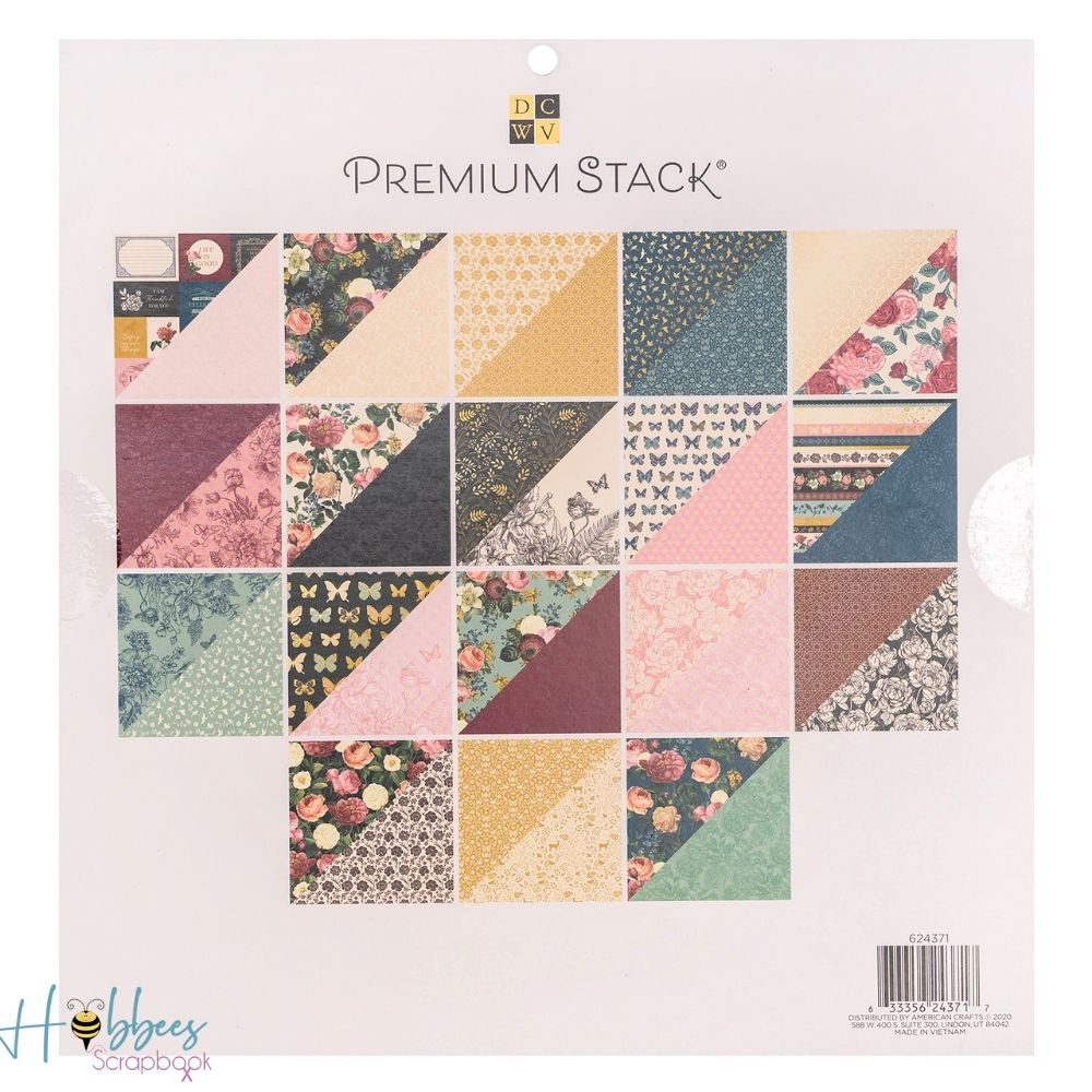 Floral Couture Paper Pad 12" / Block de Papel Floral Papel DCWV