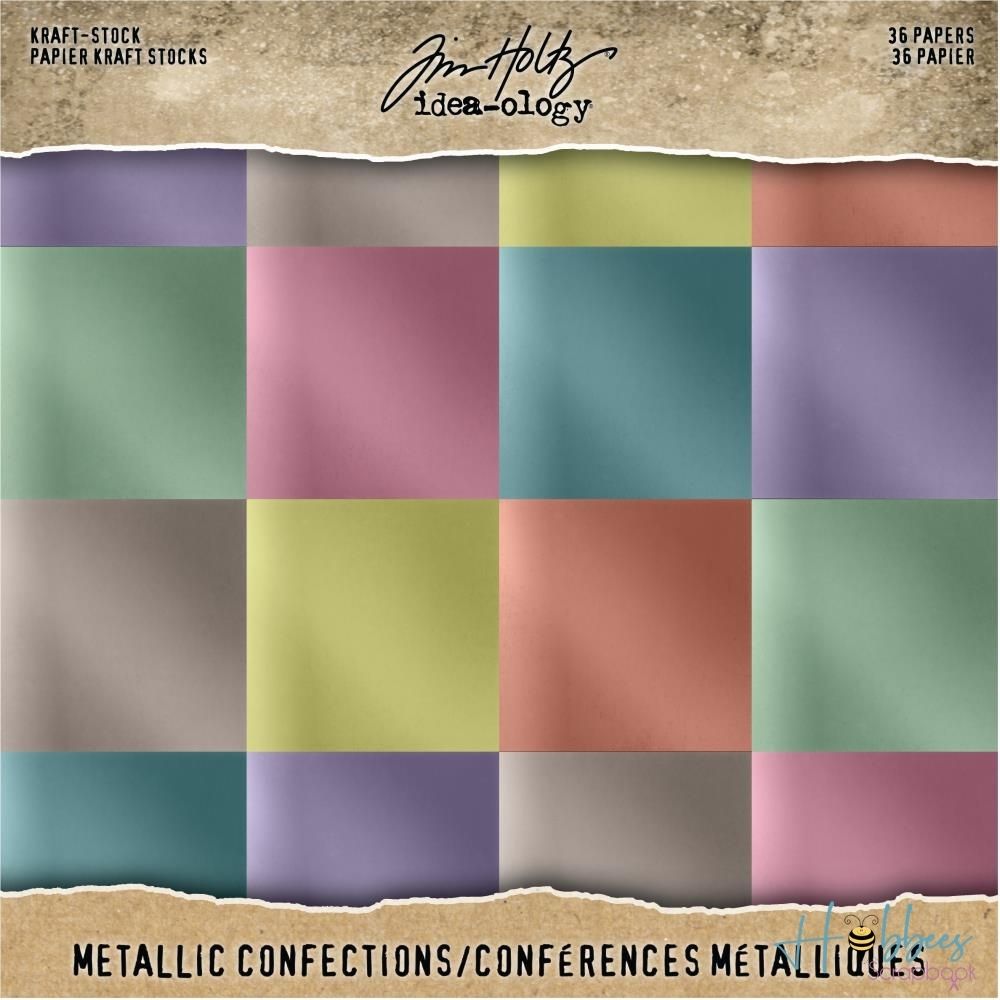 Metallic Confections Paper Pad 8X8" / Bloc de Papel Metálico