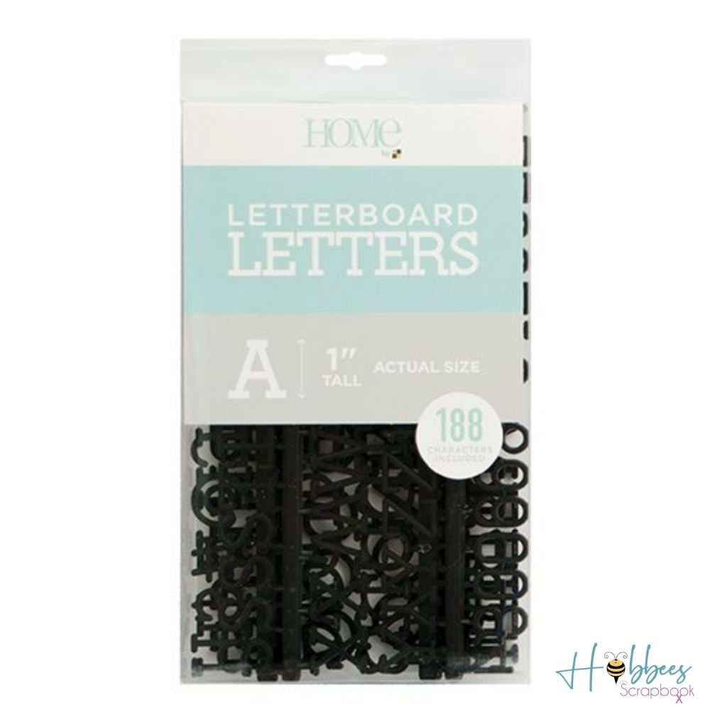 Black 1" Letters / Letras Negras Para Tablero