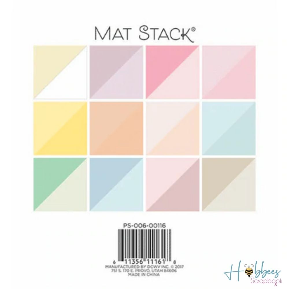 Cardstock Flipside Past 6" / Block de Cartulinas Color Pastel Papel DCWV