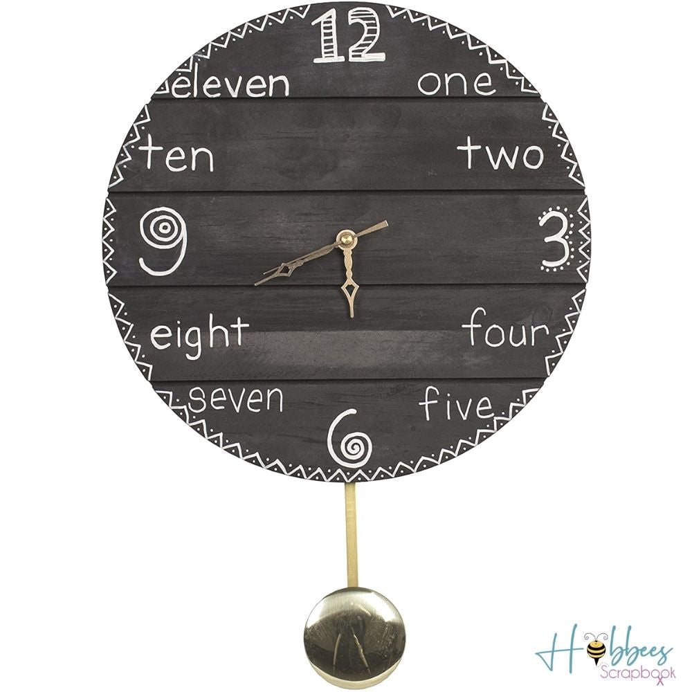 Pendulum Clock Movement 7&quot; / Reloj de Péndulo con Movimiento Accesorios Walnut Hollow Non Wood