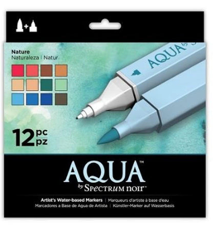 Aqua by Spectrum Noir Nature / Marcadores de Artista Acuarelables Marcadores &amp; Plumones Crafter&