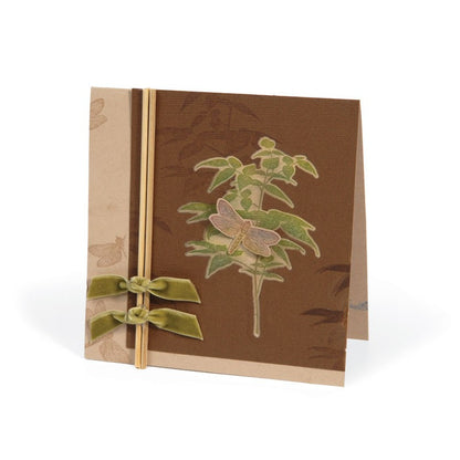 Fern Dies &amp; Stamps / Set de Suajes y Sellos Cling de Follaje Descontinuado Sizzix