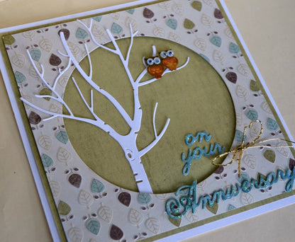 Birch Tree With Cute Critters / Suaje de Corte de Arbol y Animales Descontinuado Cheery Lynn Designs