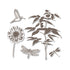 Fern Dies & Stamps / Set de Suajes y Sellos Cling de Follaje Descontinuado Sizzix