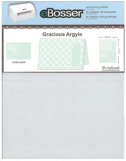 XL Gracious Argyle / Folder de Grabado Fondo de Cuadro Descontinuado Teresa Collins