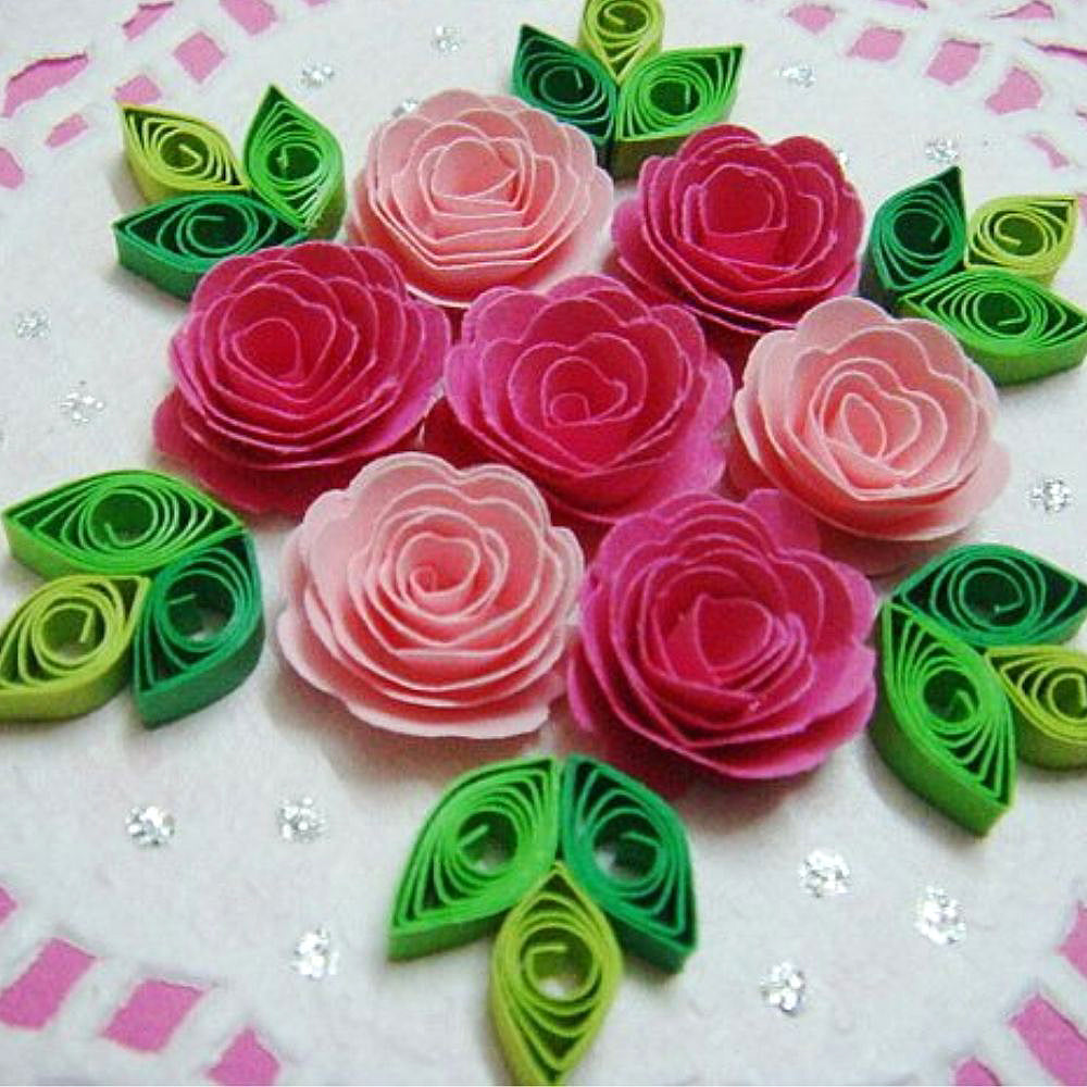 Quilling Blooming Rose Die / Suaje para Filigrana de Rosas Descontinuado Quilled Creations