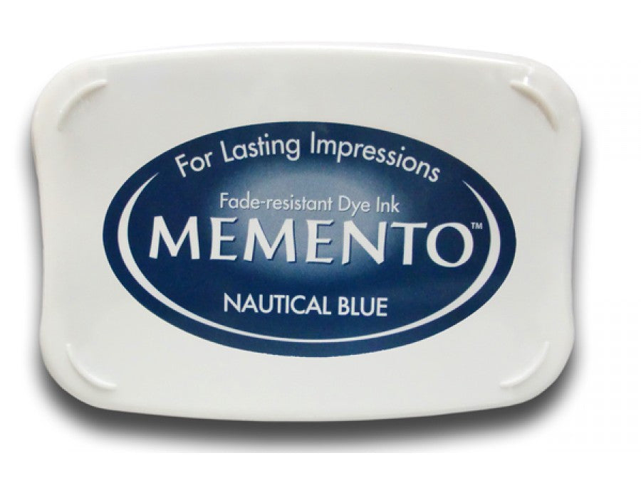 Nautical Blue Memento / CojÃn de Tinta para Sellos Azul Oscuro Tintas TSUKINEKO