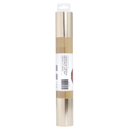 Faux Leather Adhesive Vinyl Roll Gold Metallic / Rollo de Vinil Adhesivo Imitación Piel Oro Viniles American Crafts