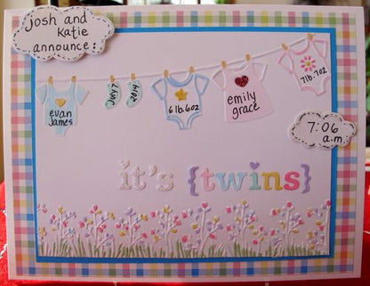 Embossing Baby Clothes On Line / Folder de Grabado Tendedero Ropa Bebe Descontinuado Darice