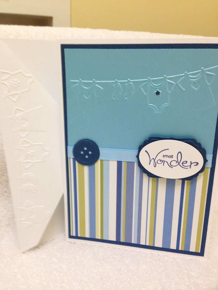 Embossing Baby Clothes On Line / Folder de Grabado Tendedero Ropa Bebe Descontinuado Darice