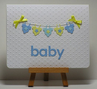 Suaje de Corte de Tendedero de Ropa de bebe / Baby Clothes Descontinuado Memory Box