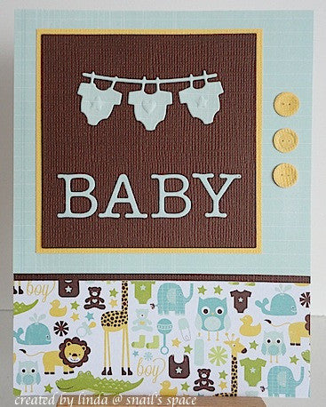 Suaje de Corte de Tendedero de Ropa de bebe / Baby Clothes Descontinuado Memory Box