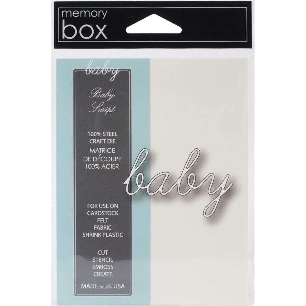 Baby Script Die / Suaje de Bebé Descontinuado Memory Box