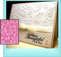 Embossing Paisley Background  / Folder de Grabado Bacterias y Flores Folders de Grabado Darice