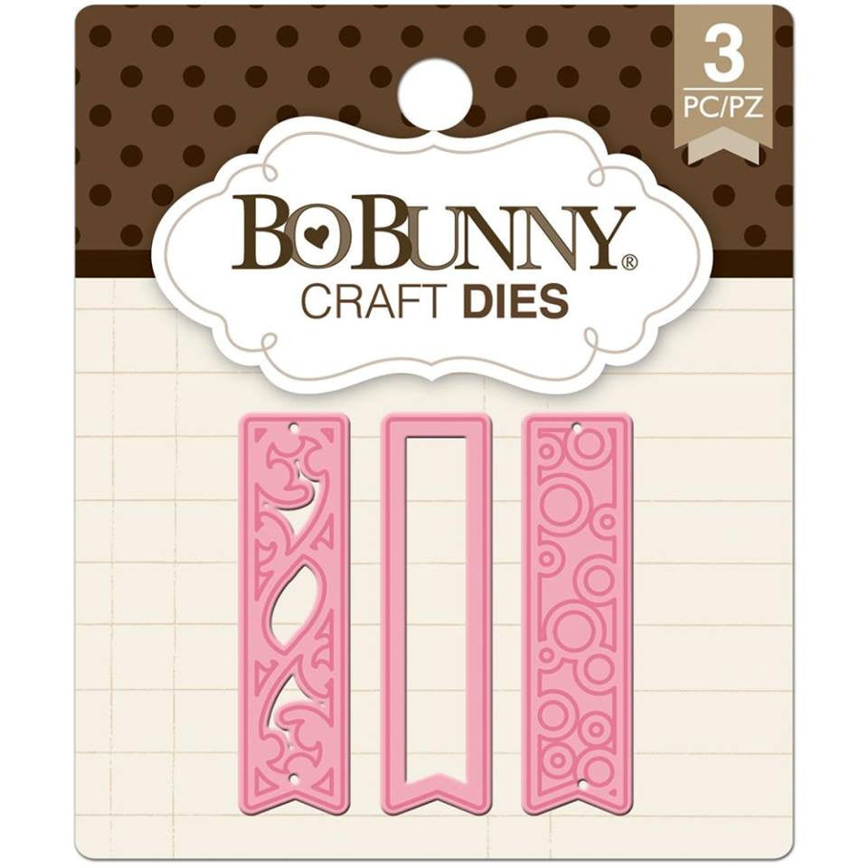 Fancy Tags Dies / Suaje de Banners Descontinuado BoBunny