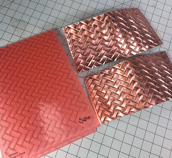 3D Textured Impressions Woven  / Folder de GrabadoTejido Descontinuado Sizzix