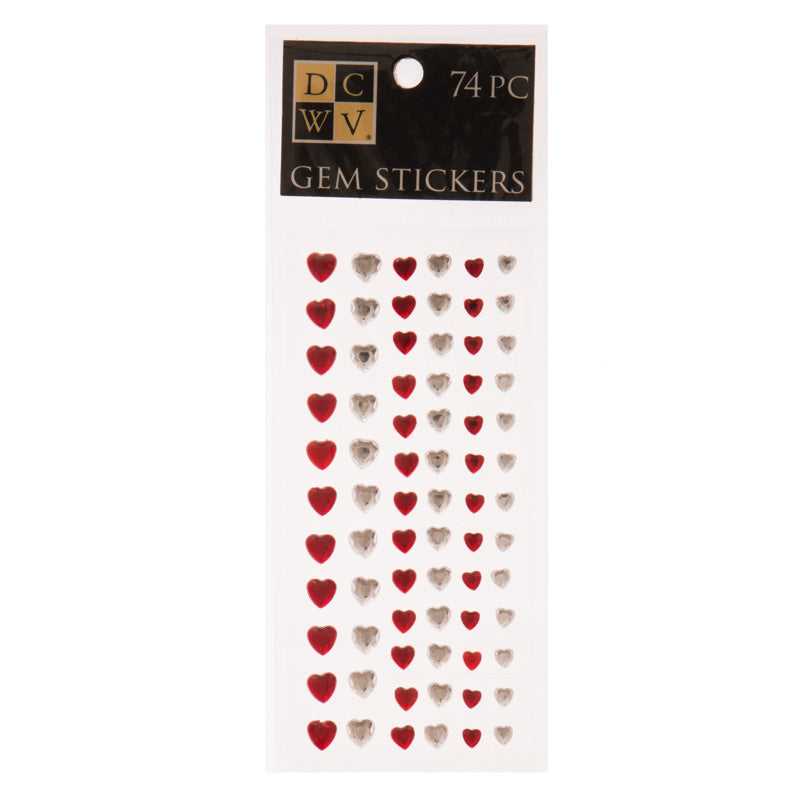 Heart Gem Stickers / Gemas Adhesivas de Corazón Descontinuado DCWV
