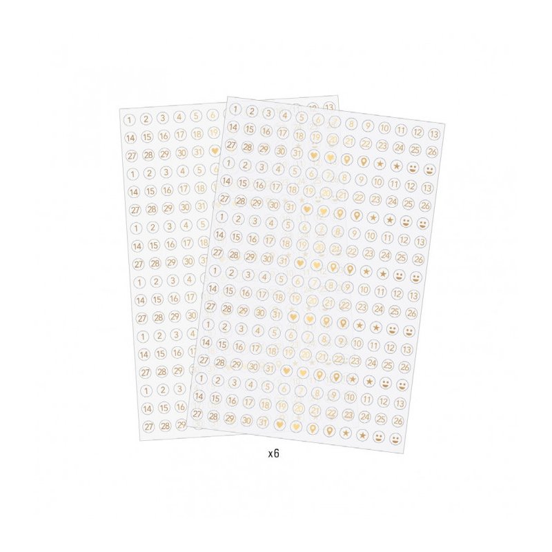 Heidi Swapp Stickers Transparent Numbers / Estampas de Numeros Transparentes Stickers Heidi Swapp