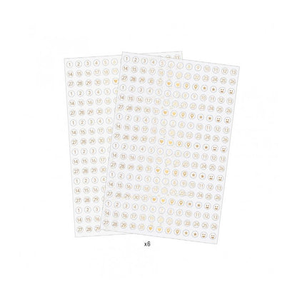 Heidi Swapp Stickers Transparent Numbers / Estampas de Numeros Transparentes Stickers Heidi Swapp