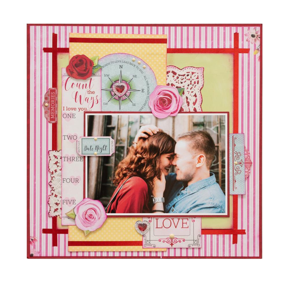 Count The Ways Paper Pad / Block de Papel Amor Descontinuado BoBunny