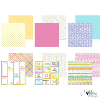 Double-Sided Paper Pad Fairy Garden 6" / Block de Papel Jardín 6" Descontinuado Doodlebug