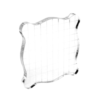 Bloque Acrílico para Sellos de 7 x 7 cm Herramientas Hobbees