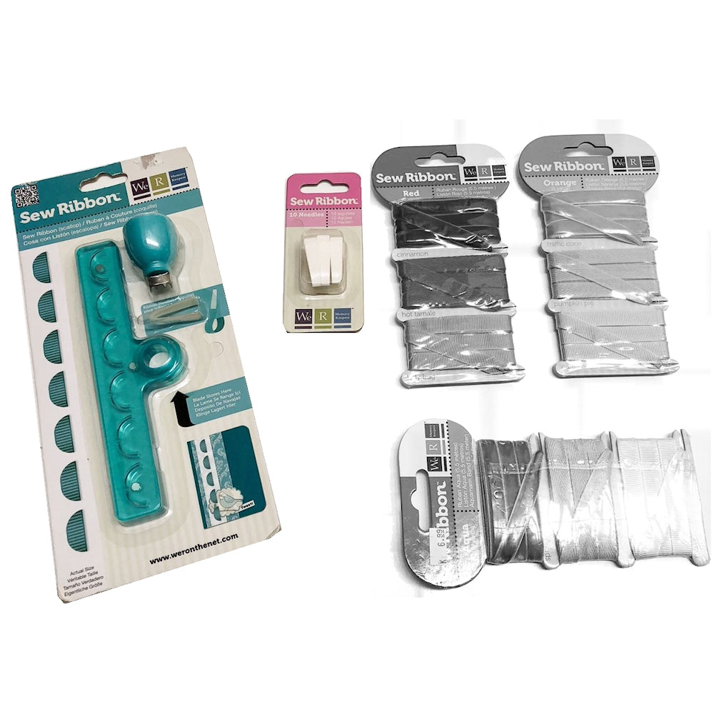 Sew Ribbon Scallop Kit / Kit Completo para Decorar con Listón Descontinuado We R Memory Keepers