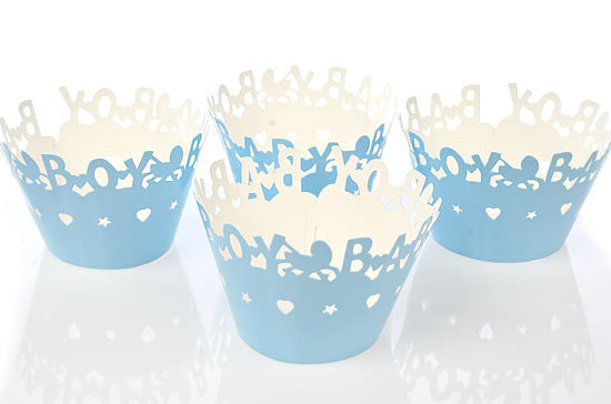 Cubre Panqués para Niño / Baby Boy Cupcake Wrappers Descontinuado Darice