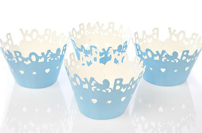 Cubre Panqués para Niño / Baby Boy Cupcake Wrappers Descontinuado Darice