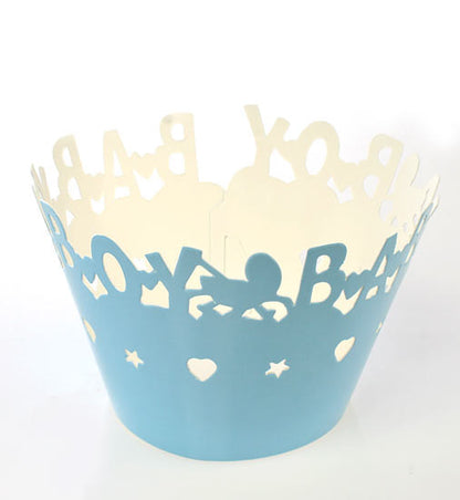 Cubre Panqués para Niño / Baby Boy Cupcake Wrappers Descontinuado Darice