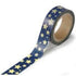 Washi Tape Blue With Gold Star / Cinta Adhesiva Azul con Estrellas Descontinuado Darice