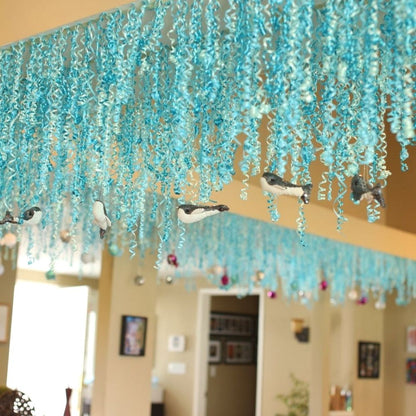 Crimped Curling Ribbon Blue / Listón Texturizado para Rizar Fiestas Hobbees