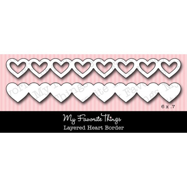 Layered Heart Border Die / Suaje de Corte de Borde de Corazón Descontinuado Die Namics