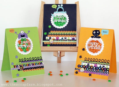 Tropical Funky Flower Brads Adornos / Embellishments Creative Impressions