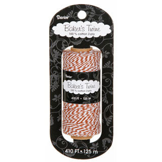 Bakers Twine Cotton Brown-White / Rollo de Hilo Twine 125 metros Café-Blanco Descontinuado Darice
