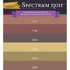 Spectrum Noir Browns 6 pz. / Marcadores con Base de Alcohol Descontinuado Crafter&