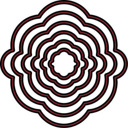 Suaje de Corte de Circulos Desiguales / Nesting Bumpy Circles Dados de Corte / Suajes / Troqueles Darice