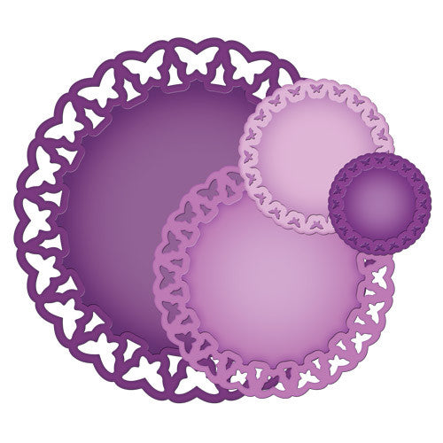 Suaje de corte de Circulos de mariposa / Butterfly Circles Dies Descontinuado Spellbinders