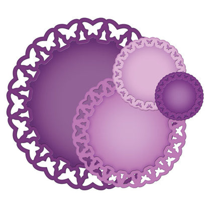 Suaje de corte de Circulos de mariposa / Butterfly Circles Dies Descontinuado Spellbinders