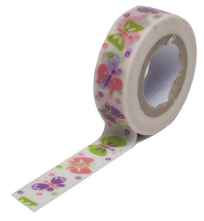 Washi Tredy Tape Butterfly / Cinta Adhesiva Descontinuado Queen&amp;Co