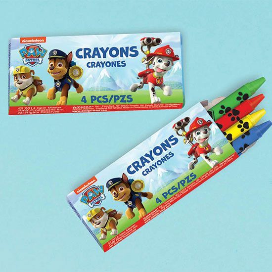 Paw Patrol Boxes of Crayons / 12 Pack Crayones de Patrulla Canina Descontinuado Amscan