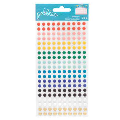 Happy Cake Day Puffy Dots Stickers / Estampas en 3D Cumpleaños Feliz Puntos Descontinuado Heidi Swapp