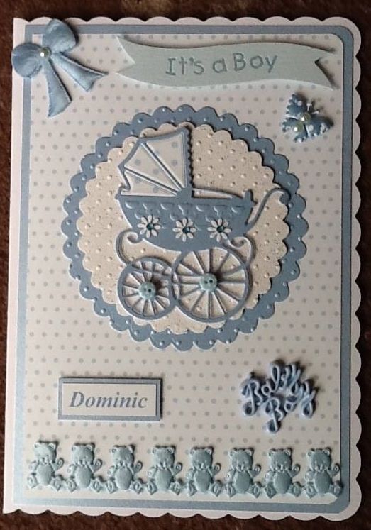 Cutting Die Baby Carriage / Suaje de Carreola de Bebé Descontinuado Amy Design