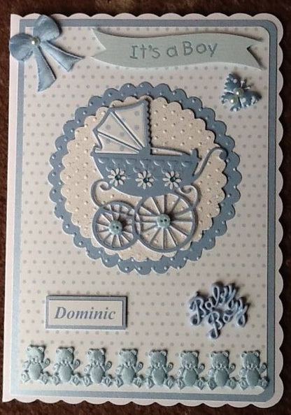 Cutting Die Baby Carriage / Suaje de Carreola de Bebé Descontinuado Amy Design