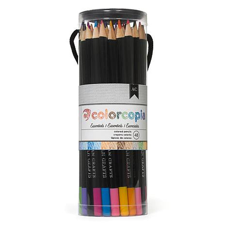 Colorcopia Essentials Colored Pencils / 48 Lápices de Colores Colores y Plumones American Crafts